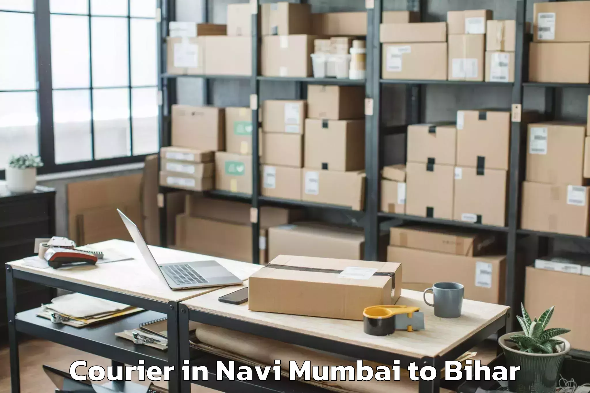 Book Your Navi Mumbai to Rusera Courier Today